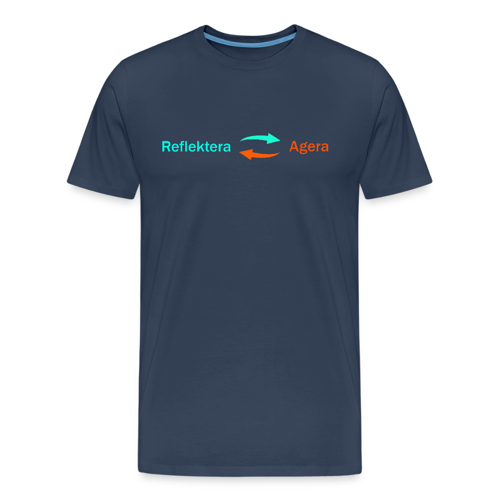 Reflektera och Agera (T-shirt, herr) - navy