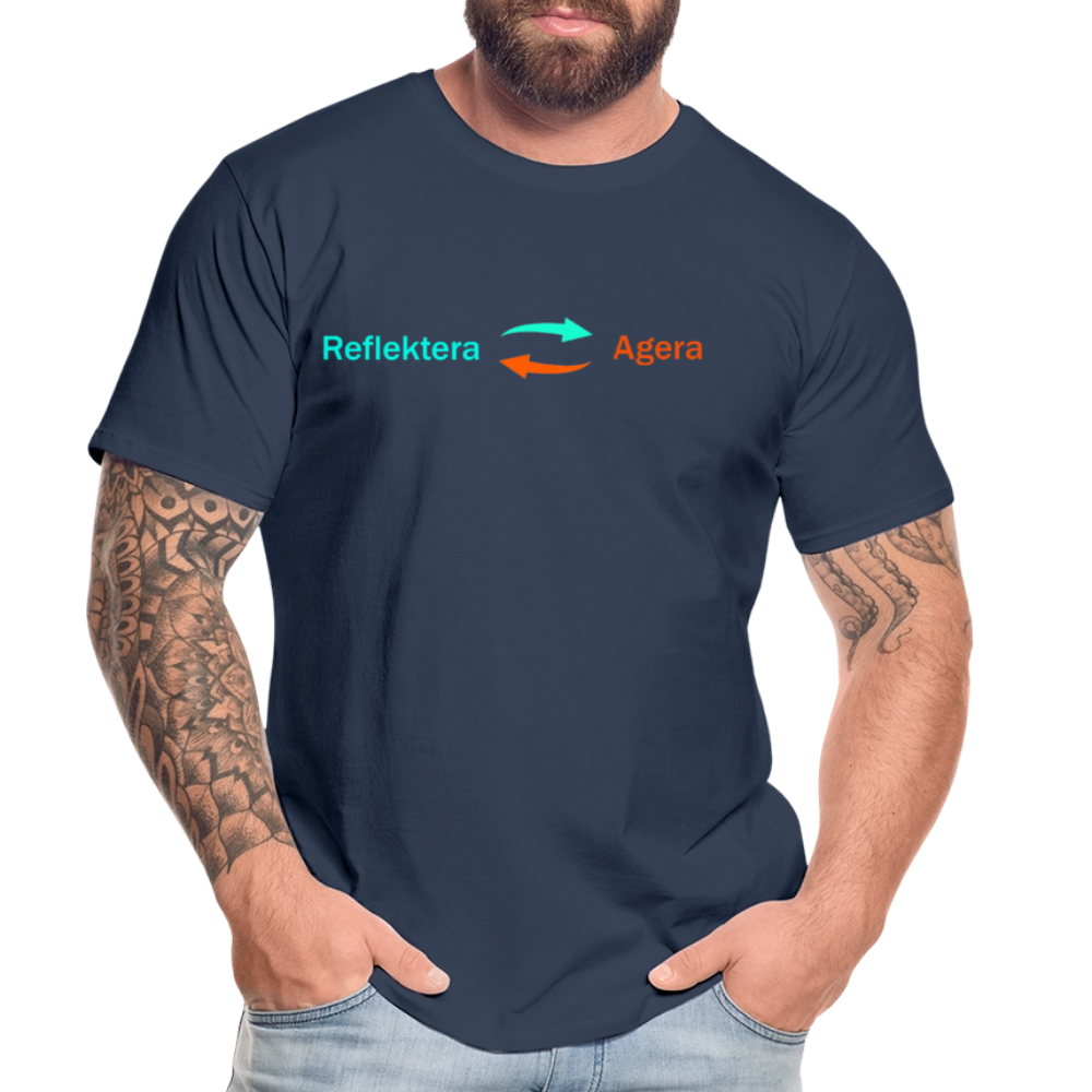 Reflektera och Agera (T-shirt, herr) - navy