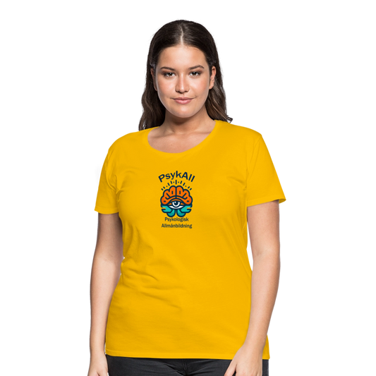PsykAll-seende ögat (t-shirt, dam) - sun yellow