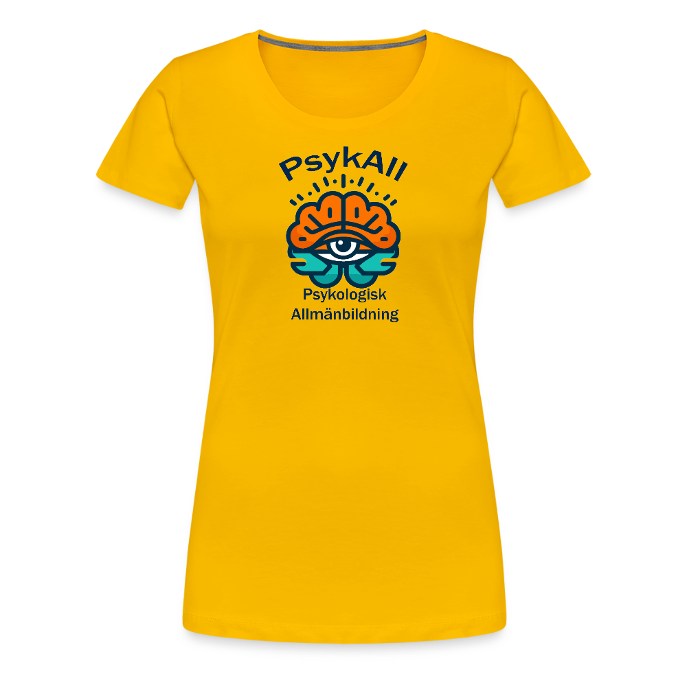 PsykAll-seende ögat (t-shirt, dam) - sun yellow