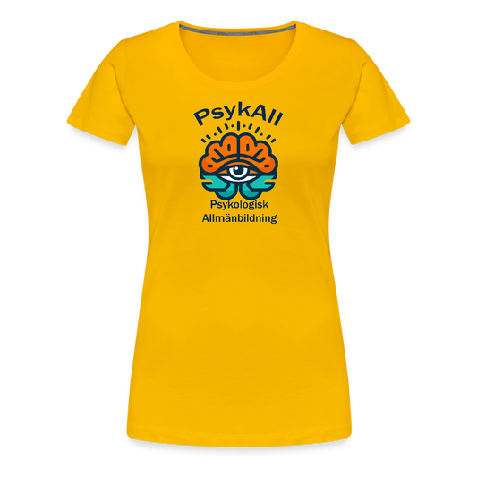 PsykAll-seende ögat (t-shirt, dam) - sun yellow