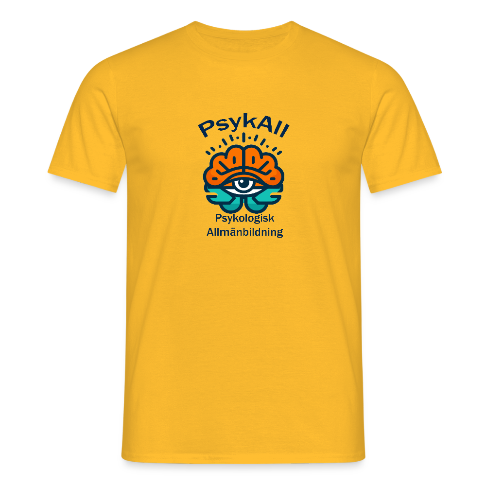 PsykAll-seende ögat (T-shirt, herr) - yellow
