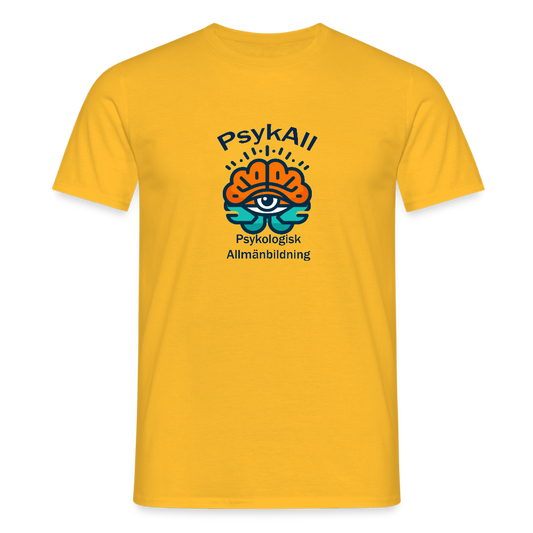 PsykAll-seende ögat (T-shirt, herr) - yellow