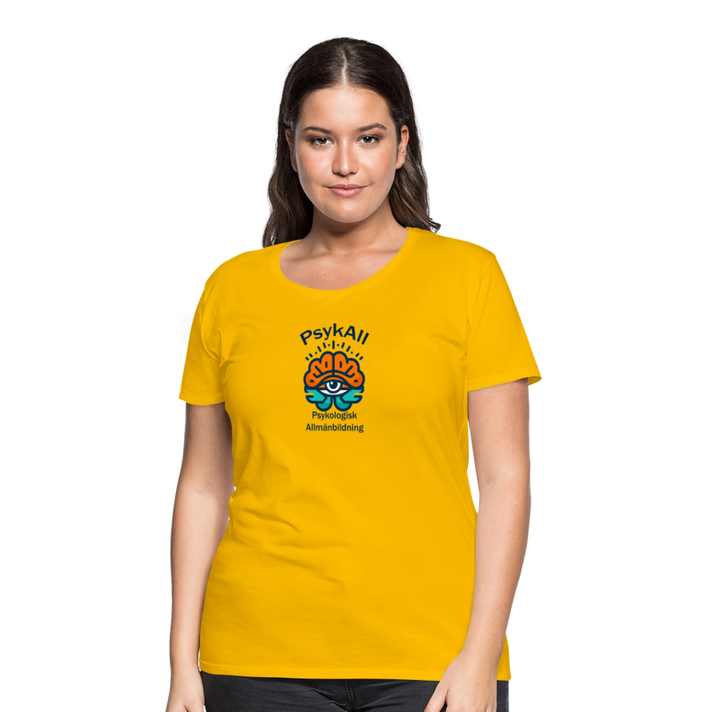 PsykAll-seende ögat (t-shirt, dam) - sun yellow