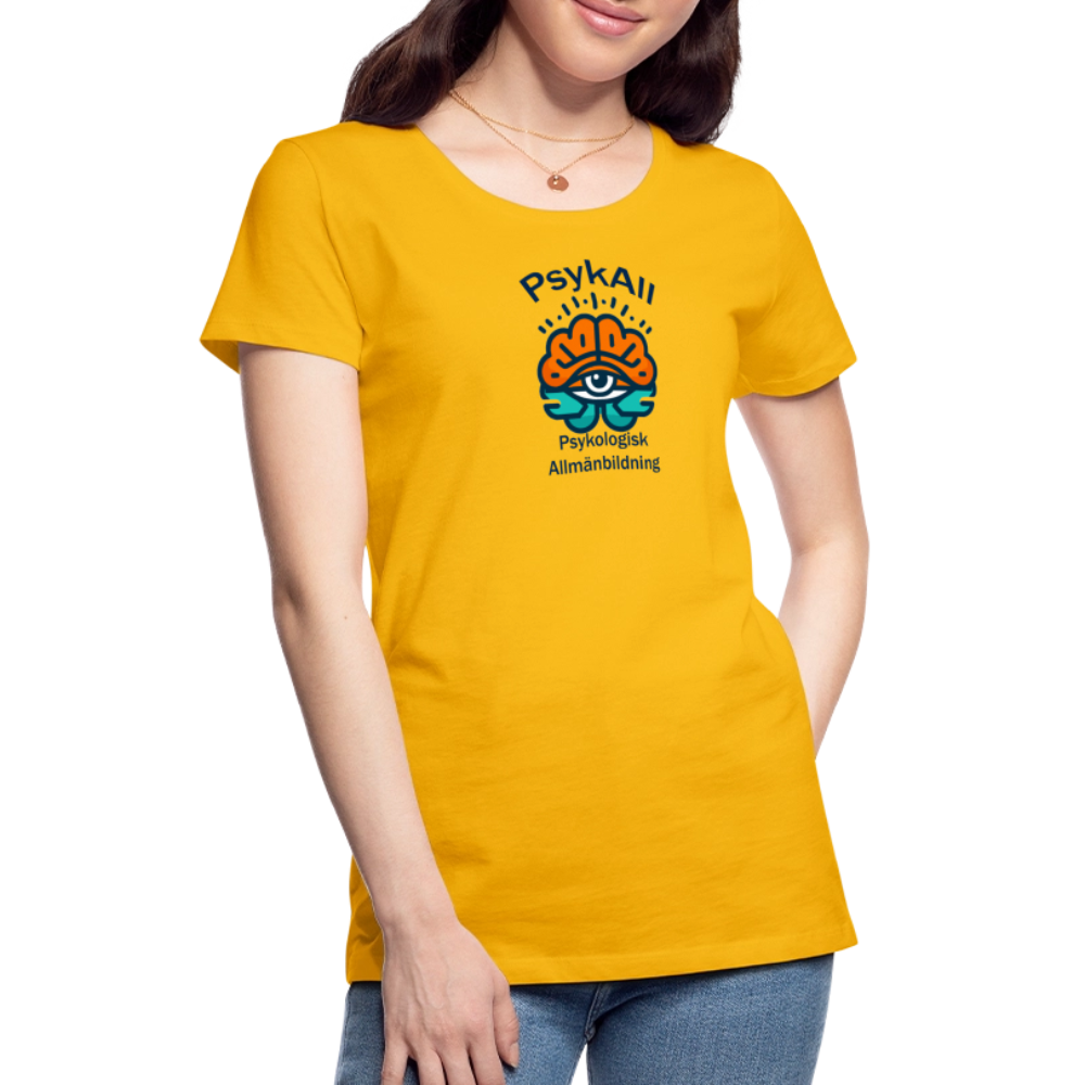 PsykAll-seende ögat (t-shirt, dam) - sun yellow