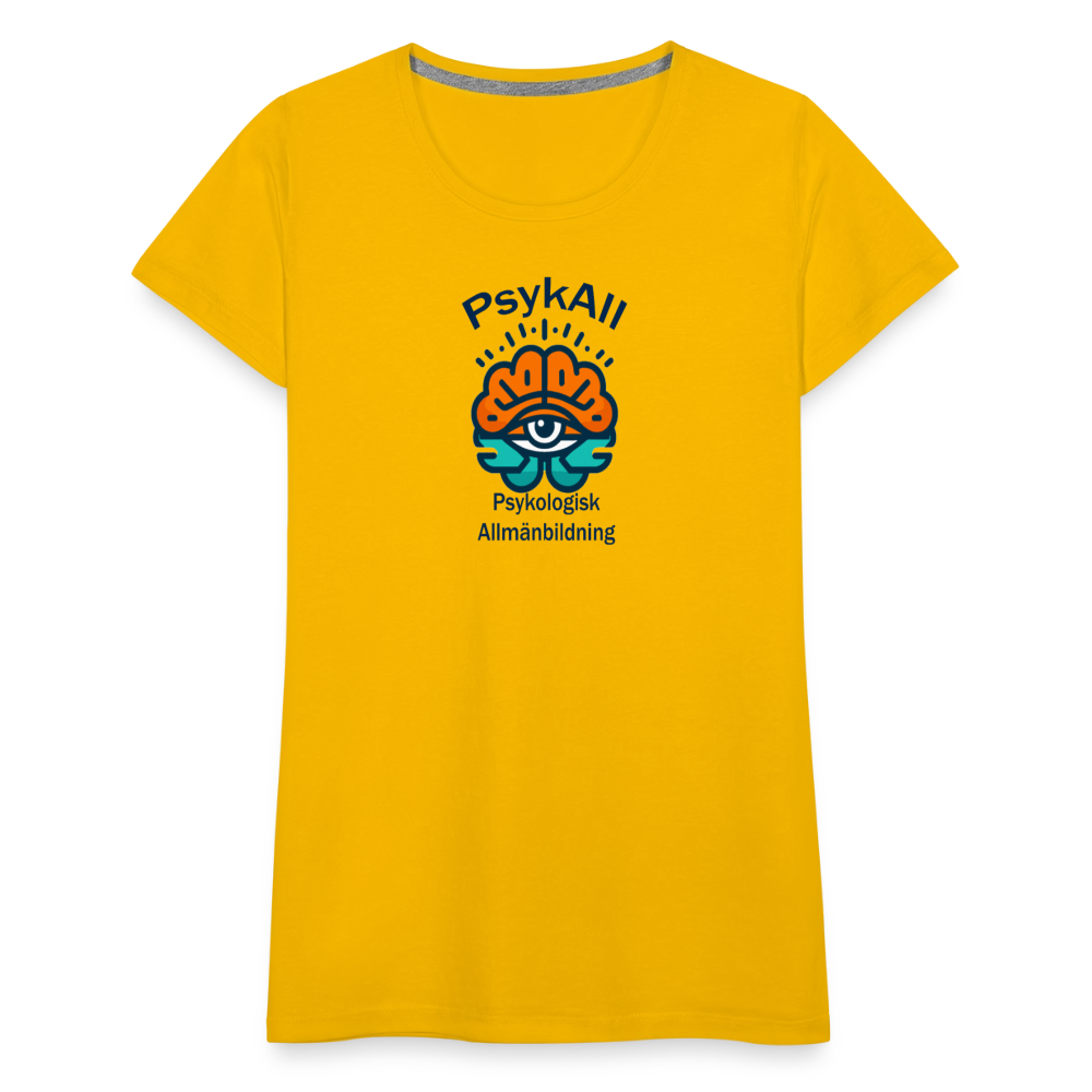 PsykAll-seende ögat (t-shirt, dam) - sun yellow