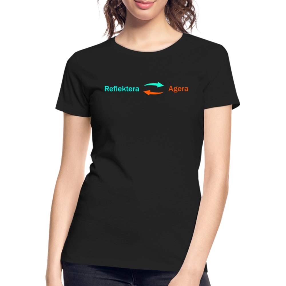 Reflektera och Agera (T-shirt, dam) - black