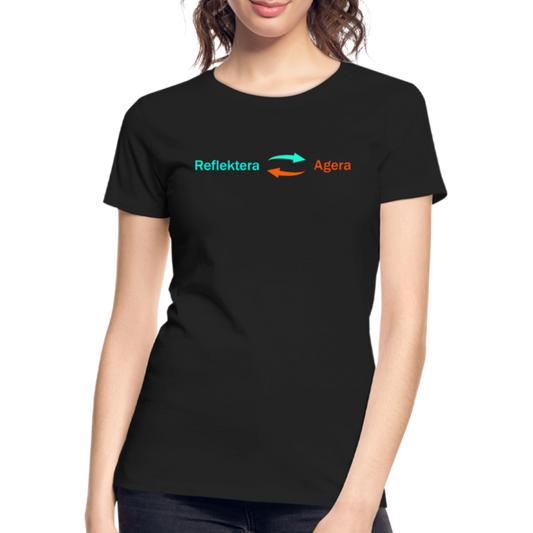 Reflektera och Agera (T-shirt, dam) - black